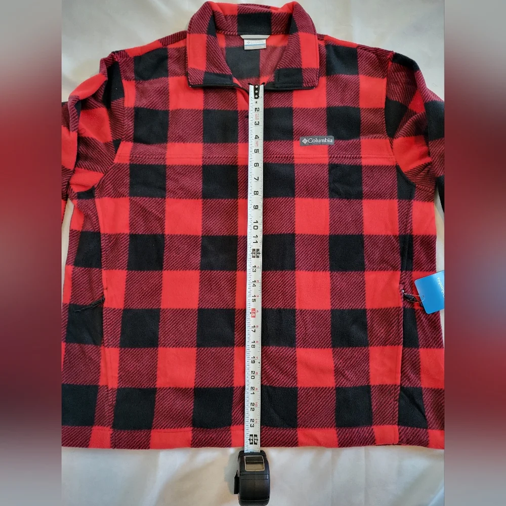 Mens Columbia Steens Mountain Printed Full-Zip Fleece Jacket Bufflo Plaid Print
